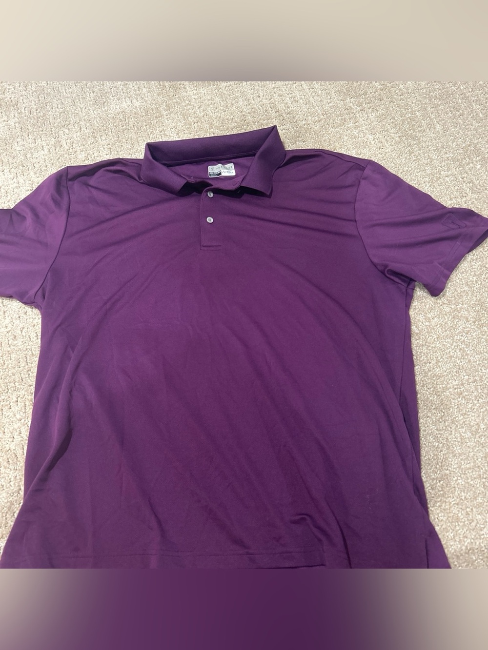 PGA Tour Men's Deep Purple Polo Shirt